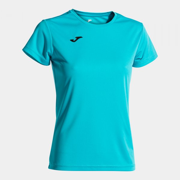 Γυναικείος φανέλα / μπλούζα COMBI WOMAN SHORT SLEEVE T-SHIRT φθορίζον τιρκουάζ