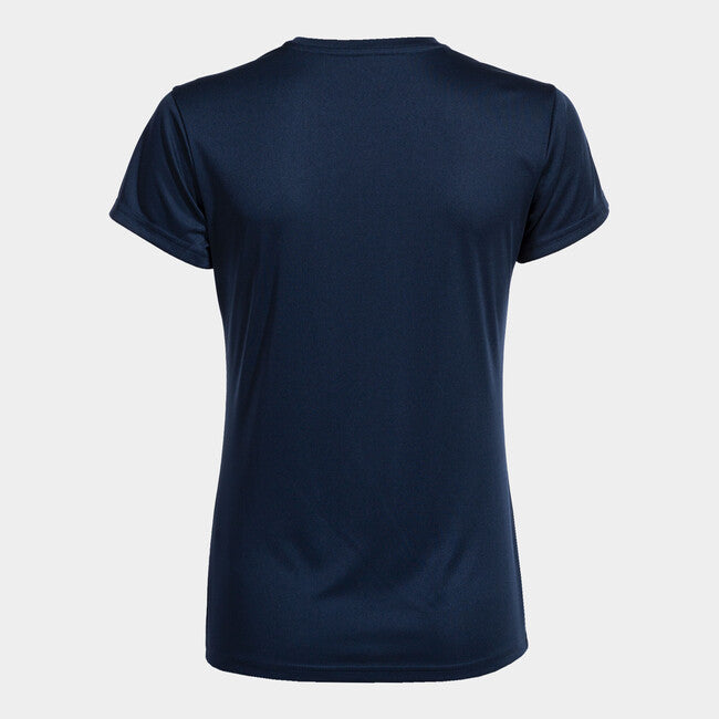 S/S T-SHIRT COMBI NAVY BLUE WOMEN BLACK