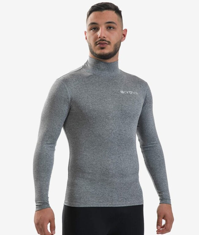 Μακρυμάνικη θερμική μπλούζα CORPUS 3 LUPETTO MAGLIA INTIMA ELASTICO M/L σκούρο γκρι μελανζέ
