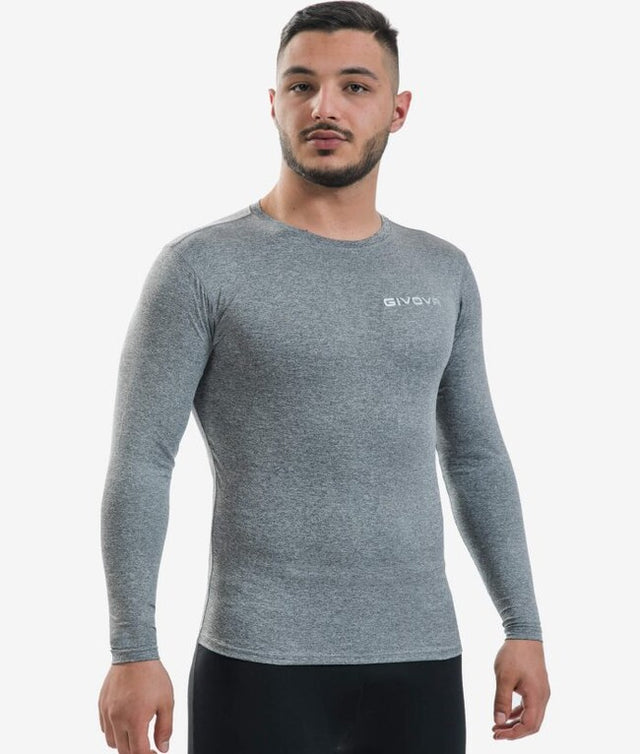 Μακρυμάνικη θερμική μπλούζα CORPUS 3 MAGLIA INTIMA ELASTICA M/L σκούρο γκρι μελανζέ