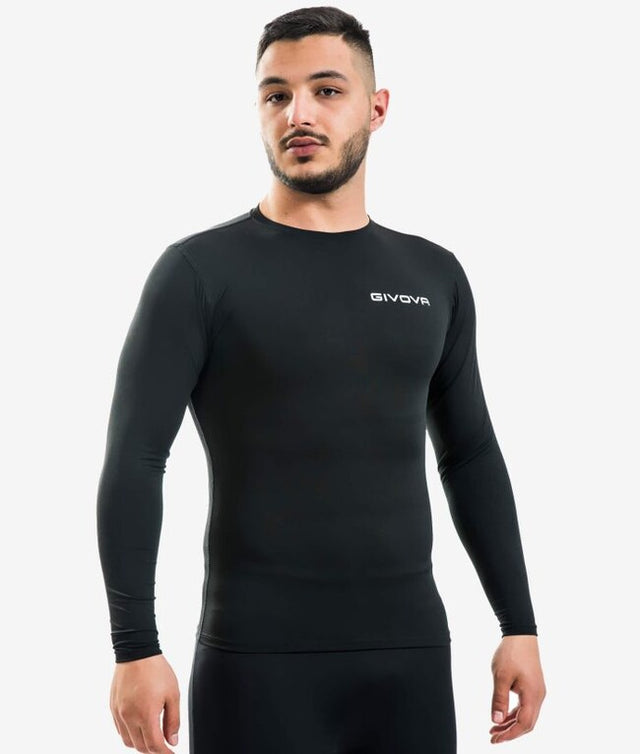 Μακρυμάνικη θερμική μπλούζα CORPUS 3 MAGLIA INTIMA ELASTICA M/L μαύρο