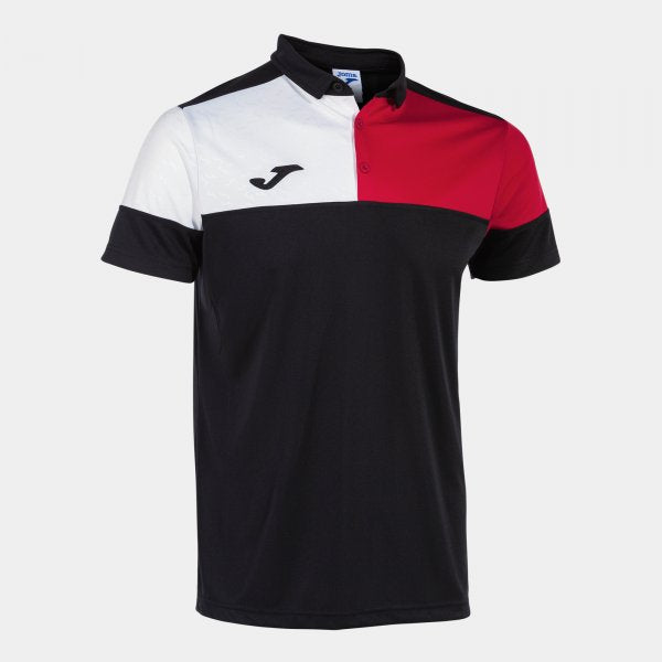 Μπλούζα πόλο CREW V SHORT SLEEVE POLO μαύρο κόκκινο λευκό