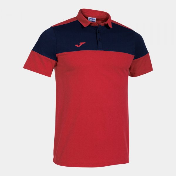 Μπλούζα πόλο CREW V SHORT SLEEVE POLO κόκκινο ναυτικό μπλε