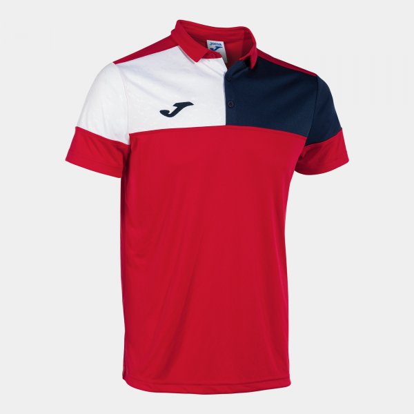 Μπλούζα πόλο CREW V SHORT SLEEVE POLO κόκκινο ναυτικό λευκό