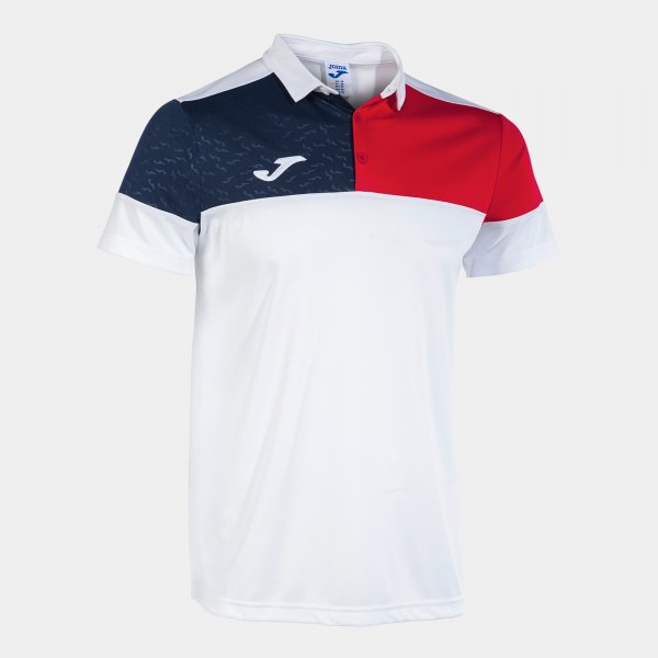 Μπλούζα πόλο CREW V SHORT SLEEVE POLO λευκό