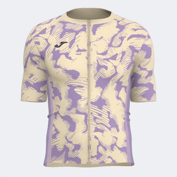 Μπλούζα πόλο CRONO CYCLING JERSEY BEIGE VIOLET BEIGE