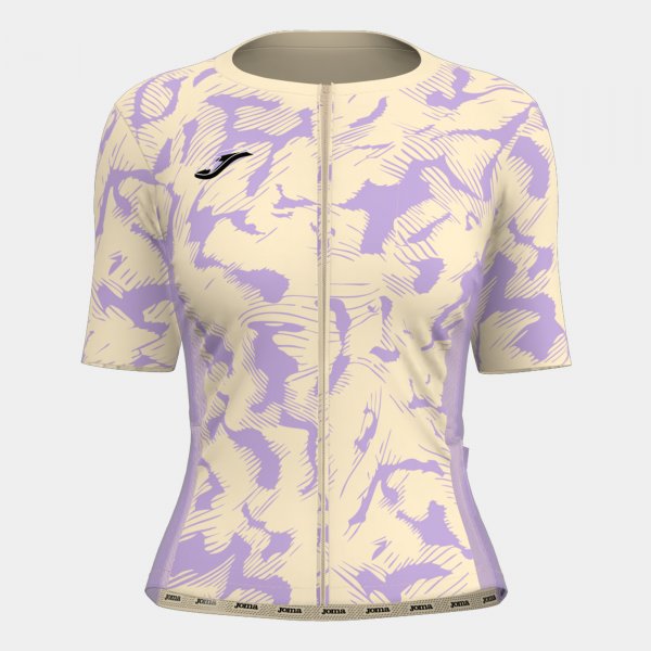 Γυναικεία μπλούζα CRONO CYCLING JERSEY BEIGE VIOLET BEIGE