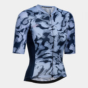Γυναικεία μπλούζα CRONO CYCLING JERSEY ανοιχτό μπλε ναυτικό