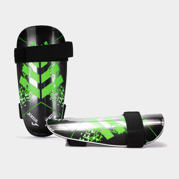 Προστατευτικά DEFENSE SHIN GUARDS μαύρο φθορίζον πράσινο