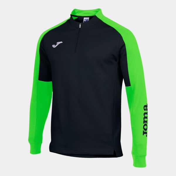 Φούτερ ECO CHAMPIONSHIP RECYCLED SWEATSHIRT μαύρο φθορίζον πράσινο