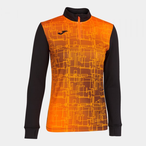 Γυναικεία φούτερ για τρέξιμο SWEATSHIRT ELITE VIII μαύρο πορτοκαλί