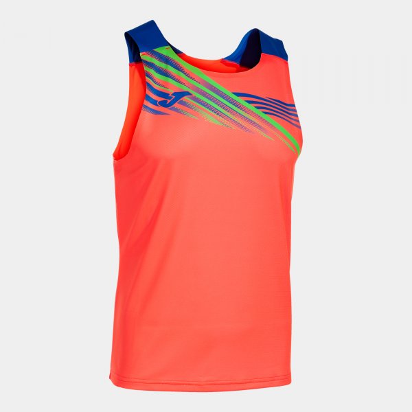 ELITE X SLEEVELESS SHIRT FLUOR CORAL ROYAL CORAL FLUOR