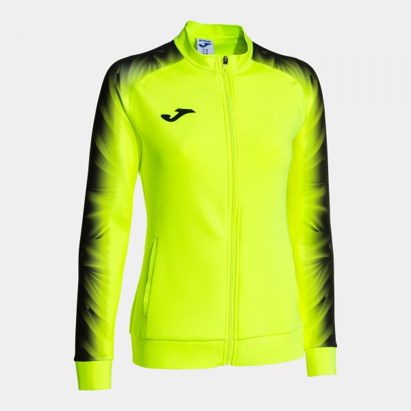 Γυναικεία φούτερ με φερμουάρ ELITE XI FULL ZIP SWEATSHIRT φθορίζον κίτρινο μαύρο