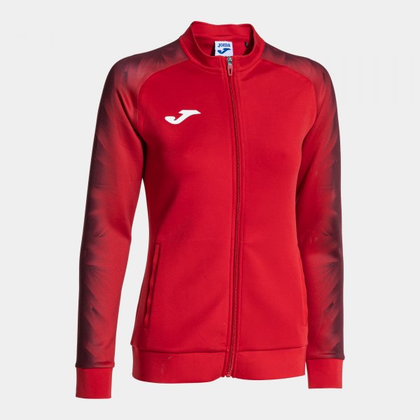 Γυναικεία φούτερ με φερμουάρ ELITE XI FULL ZIP SWEATSHIRT κόκκινο