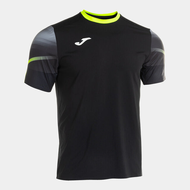 Μπλούζα για τρέξιμο ELITE XI SHORT SLEEVE T-SHIRT μαύρο κίτρινο φθορίζον