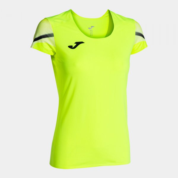 Γυναικεία μπλούζα για τρέξιμο ELITE XI SHORT SLEEVE T-SHIRT φθορίζον κίτρινο μαύρο