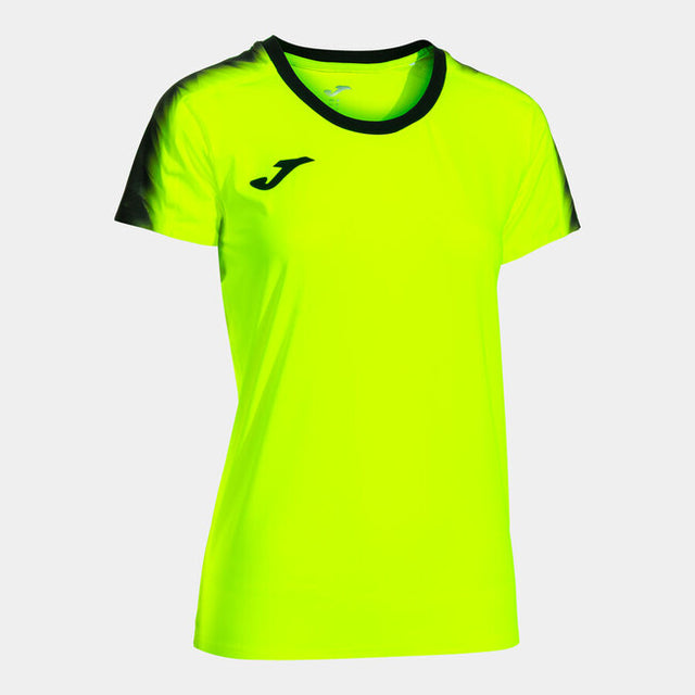 Γυναικεία μπλούζα για τρέξιμο ELITE XI SHORT SLEEVE T-SHIRT φθορίζον κίτρινο μαύρο