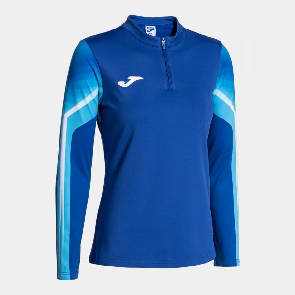 Γυναικεία φούτερ για τρέξιμο ELITE XI SWEATSHIRT γαλάζιο λευκό