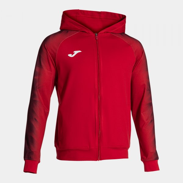 Φούτερ με κουκούλα ELITE XI ZIP-UP HOODIE κόκκινο