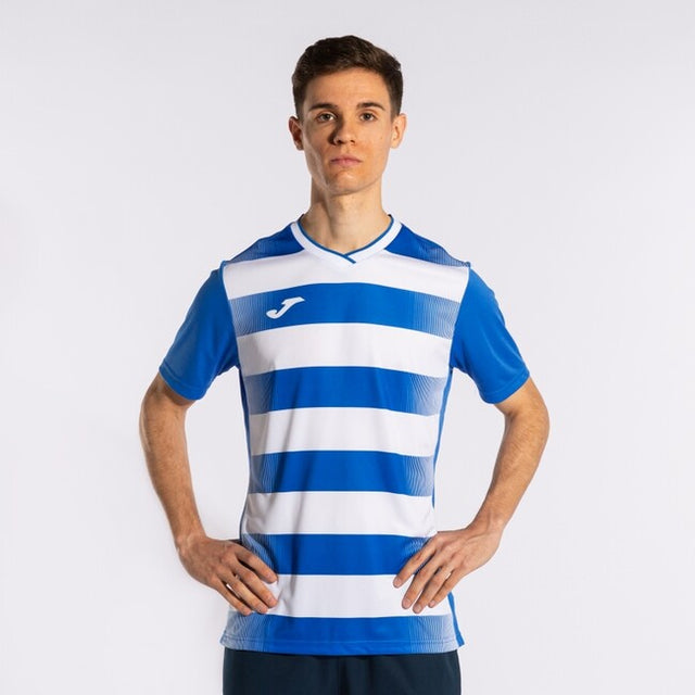 Φανέλα / μπλούζα EUROPA V SHORT SLEEVE T-SHIRT γαλάζιο λευκό