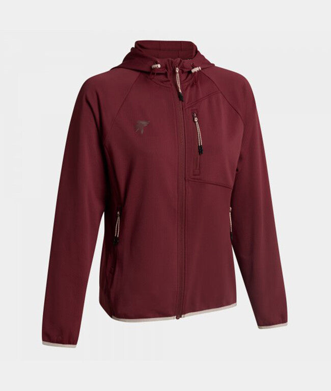 Γυναικεία φούτερ EXPLORER ZIP-UP HOODIE κόκκινο