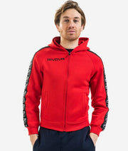 Φούτερ FELPA FULL ZIP BAND κόκκινο