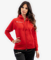 Φούτερ FELPA KING FULLZIP κόκκινο
