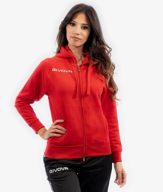 Φούτερ FELPA KING FULLZIP κόκκινο