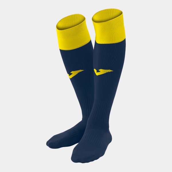 FOOTBALL SOCKS CALCIO 24 NAVY-YELLOW -PACK 4- NAVY-YELLOW