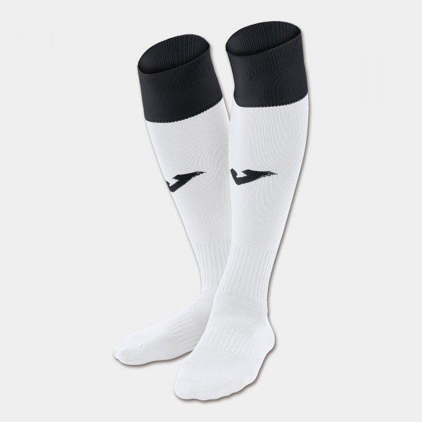 FOOTBALL SOCKS CALCIO 24 WHITE-BLACK -PACK 4- WHITE-BLACK