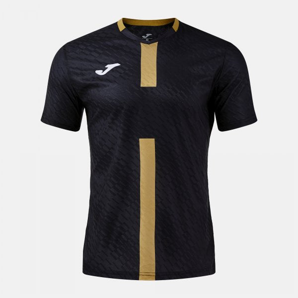 ΑΝΔΡΙΚΟ T-SHIRT PROTEAM III ΚΟΝΤΟ ΜΑΝΙΚΙ ΜΑΥΡΟ ΧΡΥΣΟ ΜΑΥΡΟ-ΧΡΥΣΟ