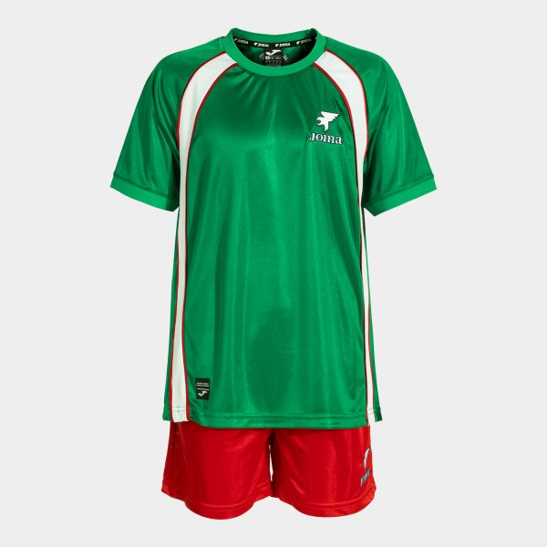 FUTBOL RETRO MUNDIAL 2026 SET GREEN RED VERDE-ROJO