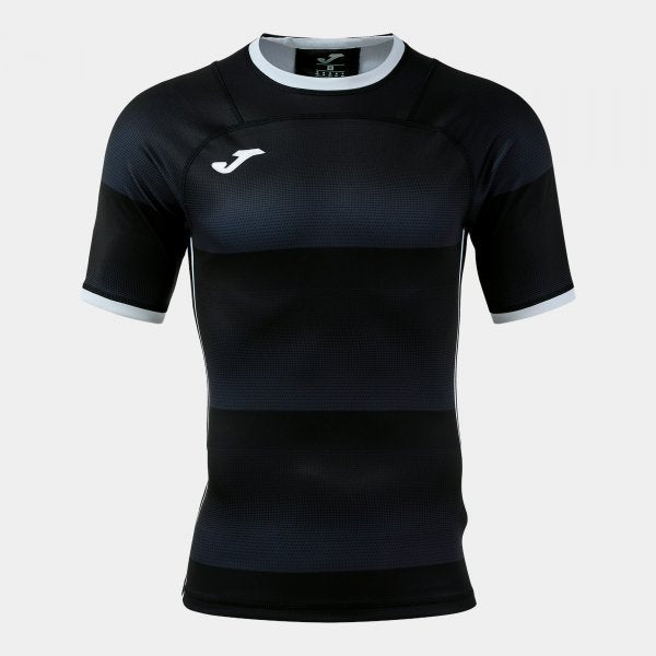 STONE RUGBY PRO ΚΟΝΤΟΜΑΝΙΚΟ T-SHIRT ΜΑΥΡΟ ΛΕΥΚΟ ΜΑΥΡΟ-ΛΕΥΚΟ