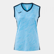 Γυναικείο αθλητικό φανελάκι JUMP VOLLEY PRO SLEEVELESS SHIRT γαλάζιο του ουρανού-σκούρο ναυτικό μπλε
