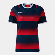 Γυναικεία μπλούζα STONE RUGBY PRO SHORT SLEEVE T-SHIRT κόκκινο-σκούρο ναυτικό μπλε