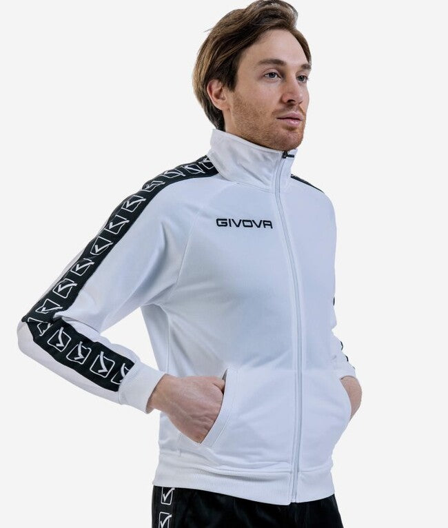 GIACCA TRICOT BAND BIANCO
