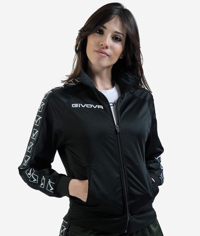 Φούτερ GIACCA TRICOT BAND μαύρο