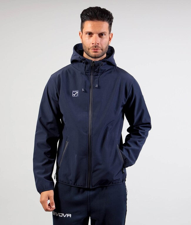 GIUBBOTTO SOFT SHELL BLU