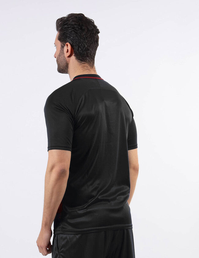 SHIRT ART INTERLOCK M/C GRANATA/NERO