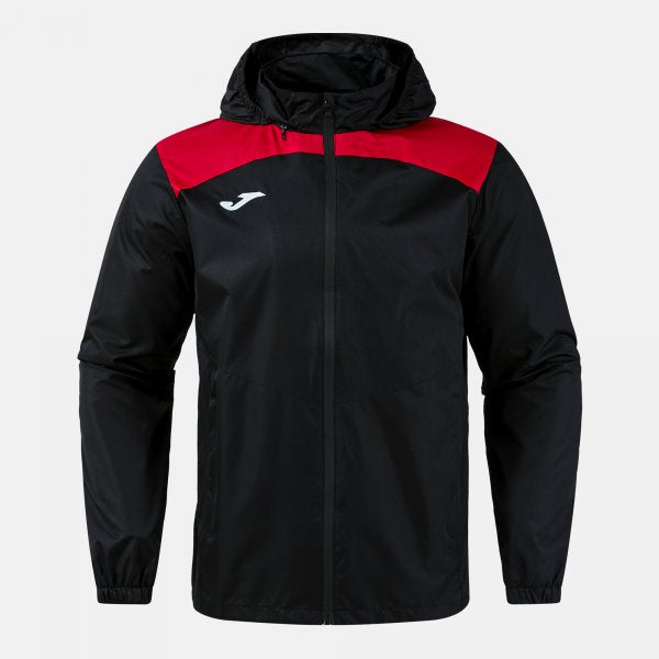 GLACIER RAINCOAT BLACK RED BLACK-RED