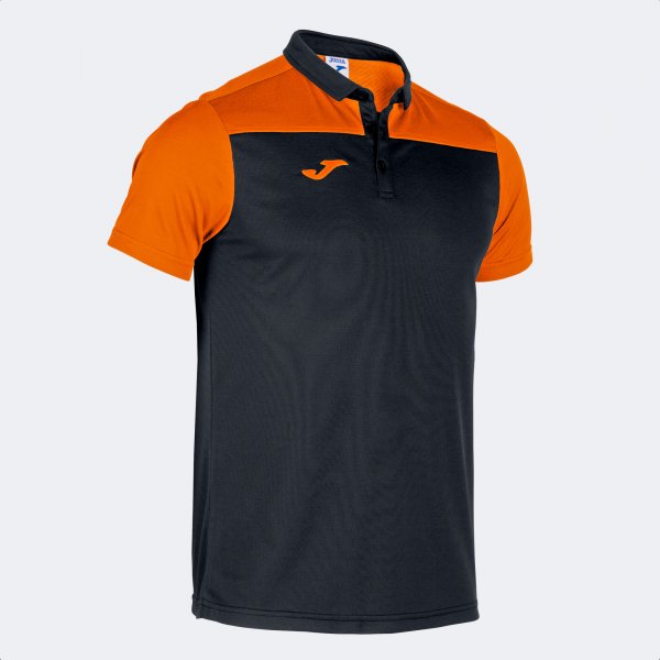 Μπλούζα πόλο HOBBY II SHORT SLEEVE POLO μαύρο πορτοκαλί