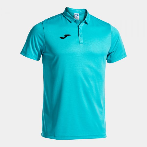 Μπλούζα πόλο HOBBY SHORT SLEEVE POLO SHIRT φθορίζον τιρκουάζ