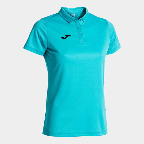 Γυναικεία μπλούζα πόλο COMBI HOBBY WOMEN POLO SHIRT φθορίζον τιρκουάζ