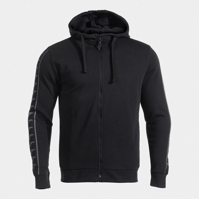 ICONO STREET ZIP-UP HOODIE BLACK DARK GRAY BLACK-ANTHRACITE