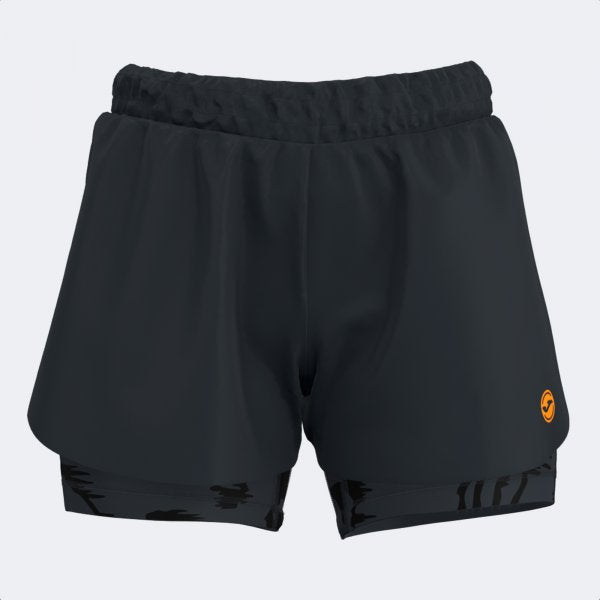INDOOR GYM SHORT BLACK ORANGE BLACK-ORANGE