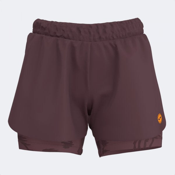 INDOOR GYM SHORT BROWN ORANGE BROWN