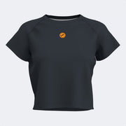 Γυναικεία μπλούζα INDOOR GYM SHORT SLEEVE T-SHIRT μαύρο πορτοκαλί