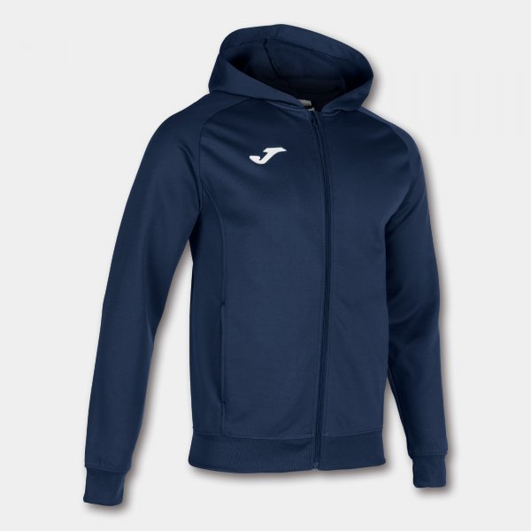 Φούτερ/μπουφάν με κουκούλα MENFIS HOODED JACKET ναυτικό μπλε
