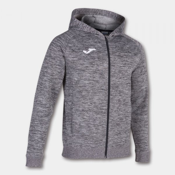 Φούτερ/μπουφάν με κουκούλα MENFIS HOODED JACKET σκούρο γκρι μελανζέ