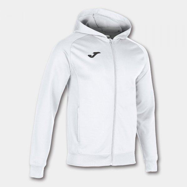 Φούτερ/μπουφάν με κουκούλα MENFIS HOODED JACKET λευκό